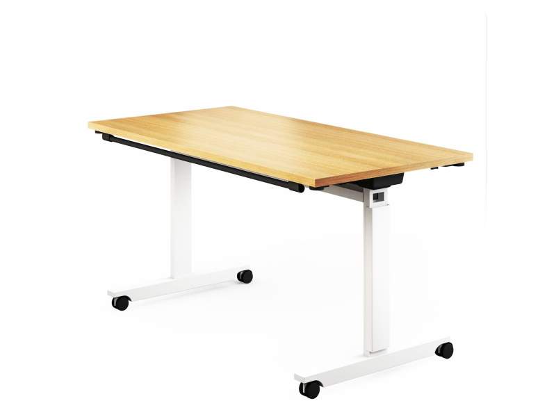 Klapptische Büro Klapptisch fahrbar Holz Rolltisch klappbar Mikomax Flipper