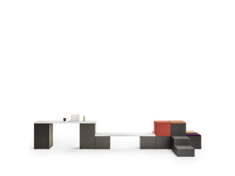 Modulare Sitzelemente Lounge Sitzmöbel Polsterhocker Sitzpuffs Mikomax Ligo