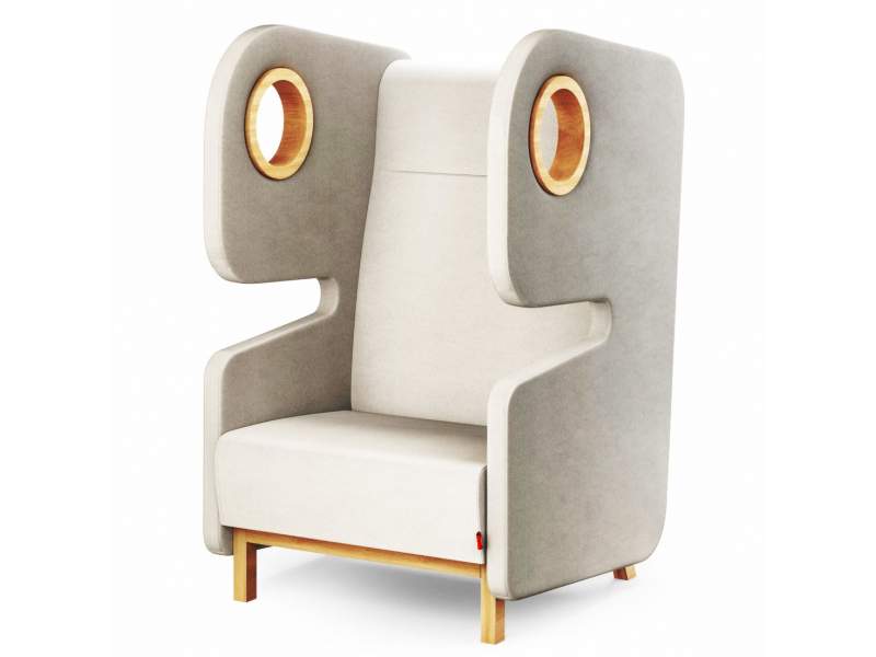 Loungesessel Lounge Sessel weiss Mikomax Packman