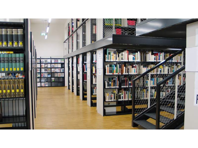 Regale Bibliotheken mauser Bibliothek BR Stationäres Freihandregal