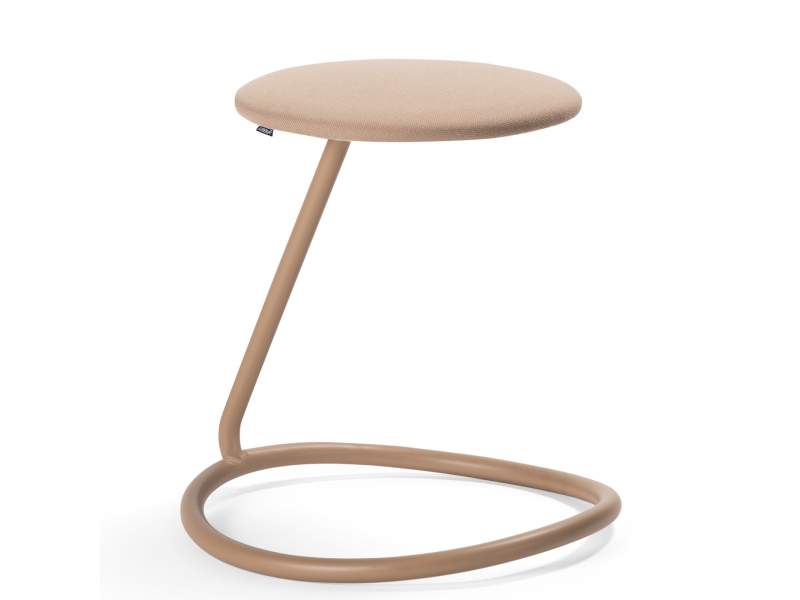 Hocker beige Schreibtischhocker Stahl Materia Rocca