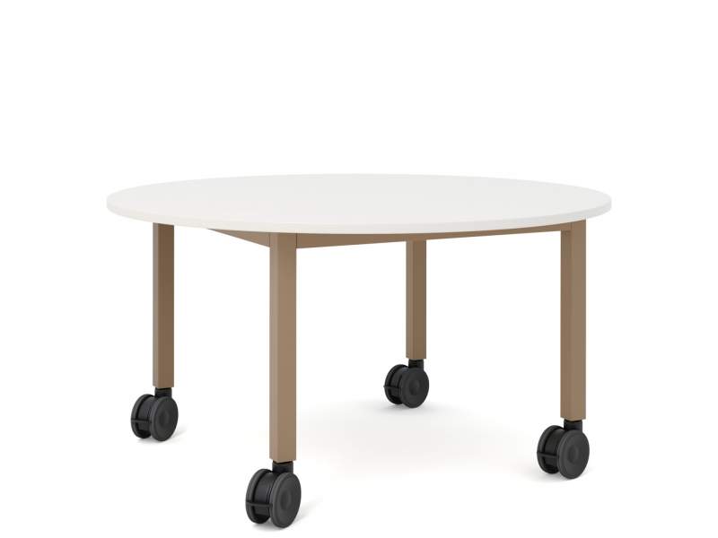 Design Rolltisch flexiber Tisch auf Rollen Rolltische rund Materia Vagabond Project