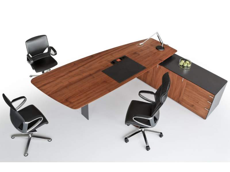 Schreibtisch Holz Schreibtische exklusiv Büromöbel Sideboard Büro, Zoom, NEXT