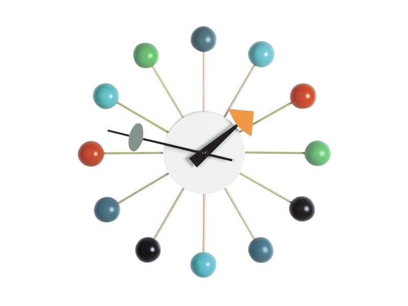 Wanduhr Wall Clocks - Ball Clock mehrfarbig
