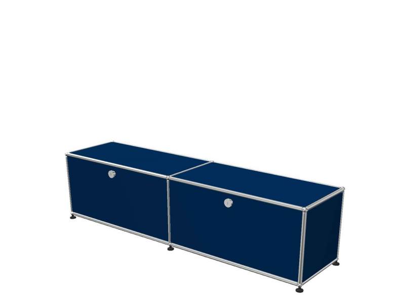 Sideboard Büro USM Haller Lowboard niedrig blau