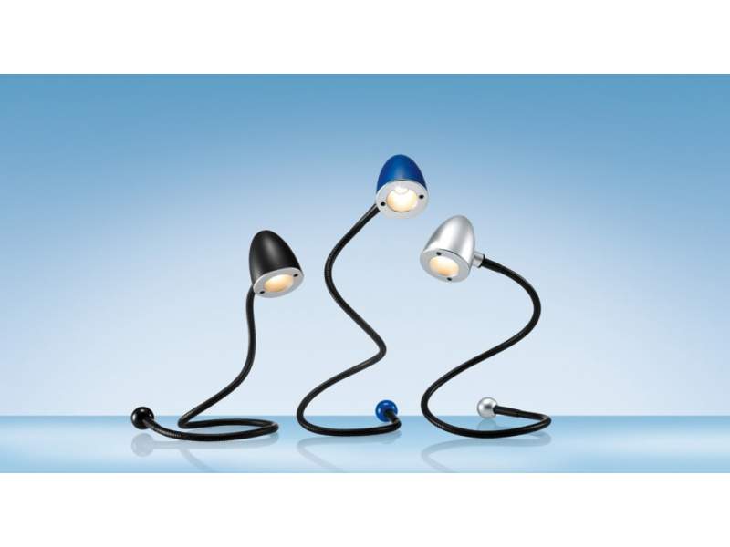 Designer Tischlampe LED Schreibtischlampen LED Tischleuchte modern, Hansa, LED Snake