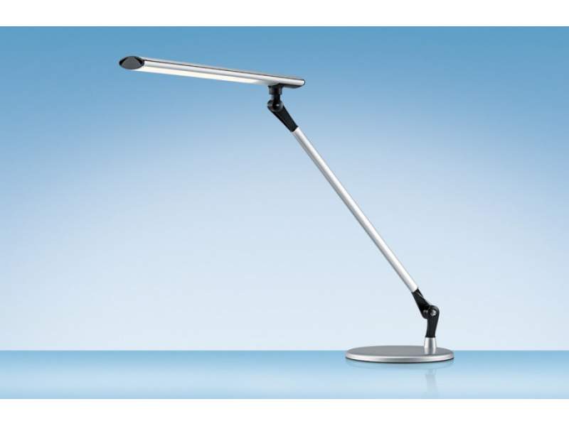 Büro Tischlampen silber LED Schreibtischlampen modern Tischleuchte, Hansa, LED Delight
