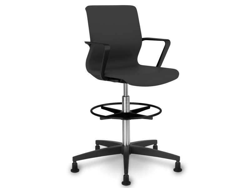 Drehstuhl Counter schwarz Viasit Drumback Counterstuhl