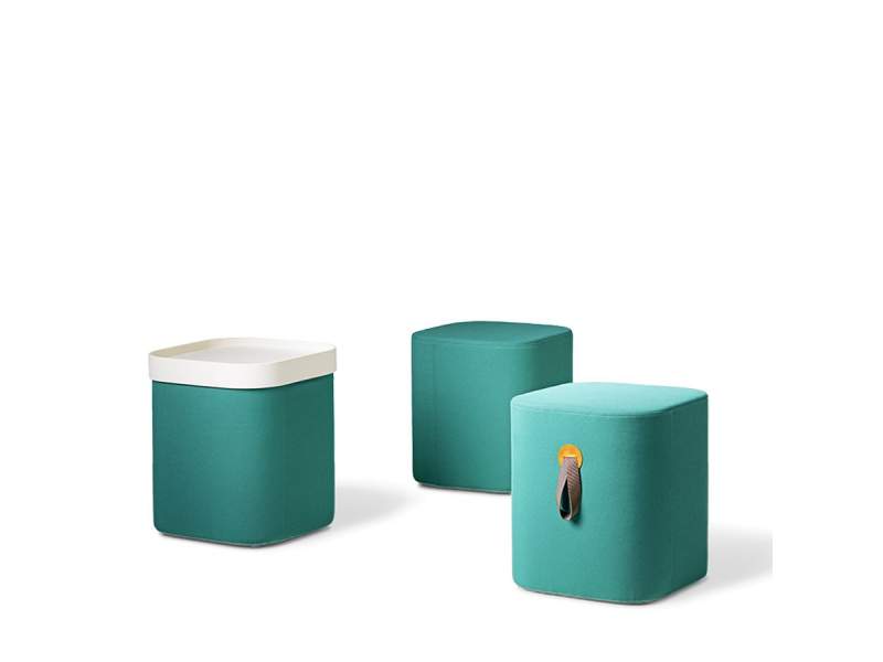 Sitzhocker türkis Polsterhocker Hocker Viasit Coloq