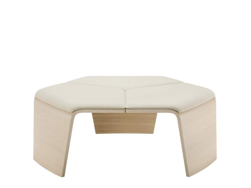 Loungehocker beige Hocker Holz Sitzinsel Brunner hoc Lounge