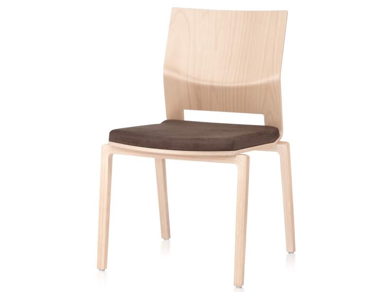 Besucherstuhl Holz Besucherstühle braun Konferenzstuhl Brunner window