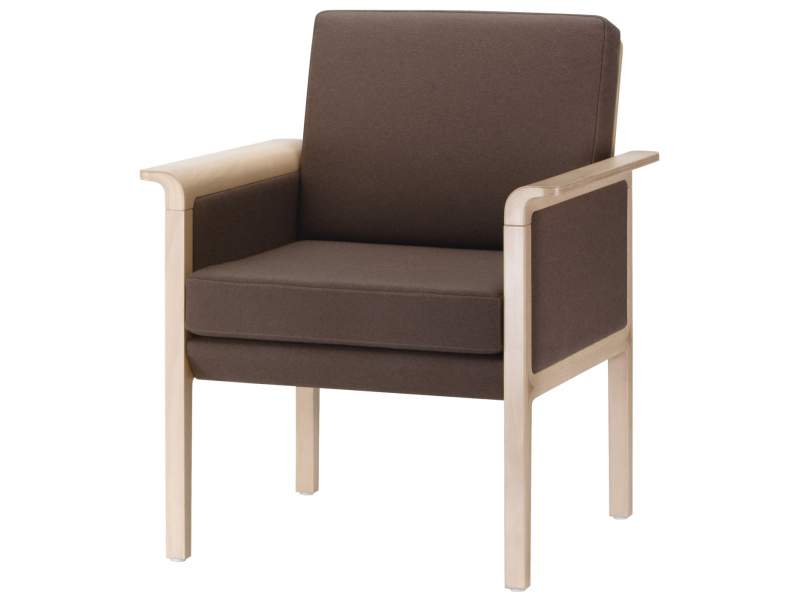 Loungesessel braun Sessel Lounge Holz Brunner window