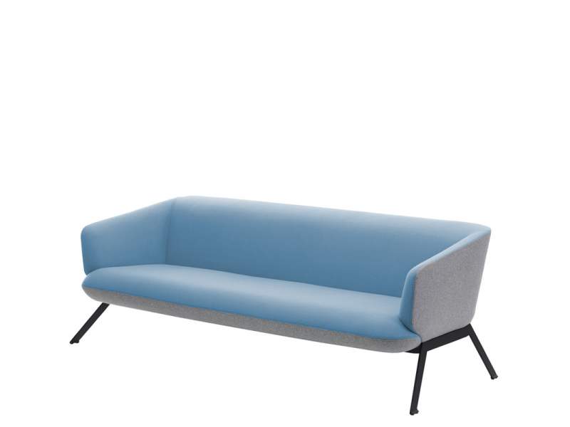 Lounge Sofa blau Consento Assmann Büromöbel Siena