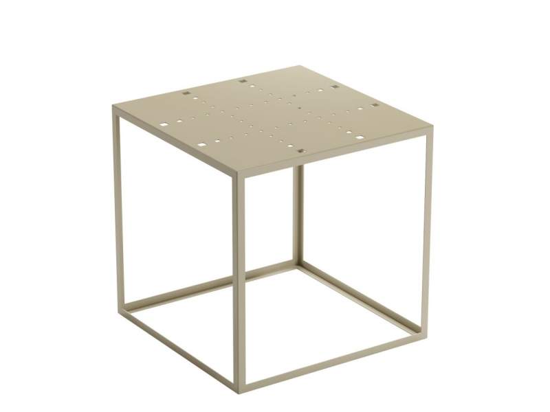 Designer Beistelltisch beige Beistelltische quadrat Materia Couture