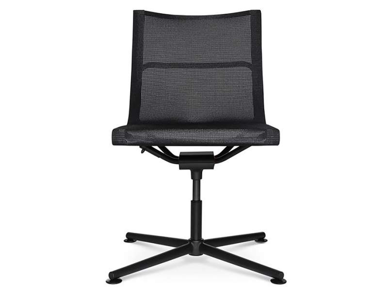 Konferenzstuhl schwarz Konferenzstühle Netzgewebe Büro Wagner D1 Office