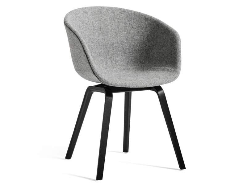 Besucherstuhl Holz Besucherstühle grau Konferenzstuhl Büro Armlehnstuhl HAY About A Chair AAC23