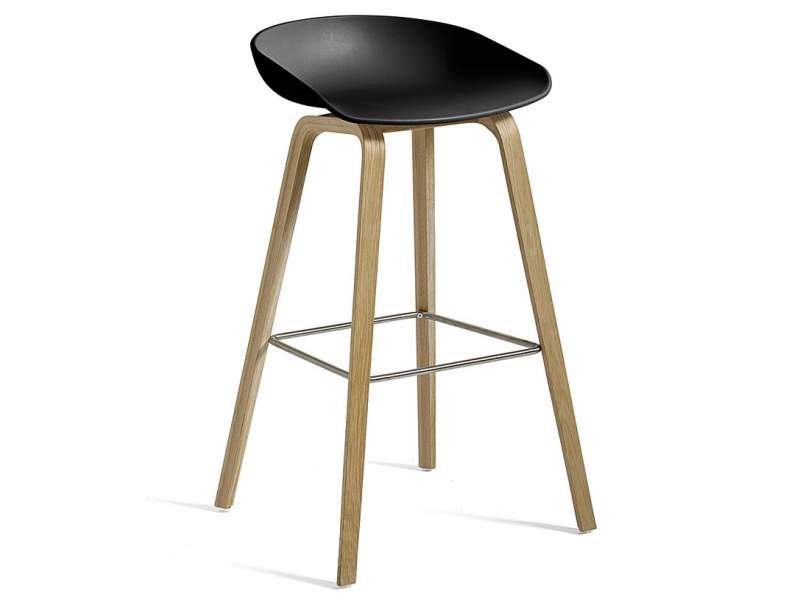 Barhocker Holz Barstuhl schwarz HAY About A Stool AAS32