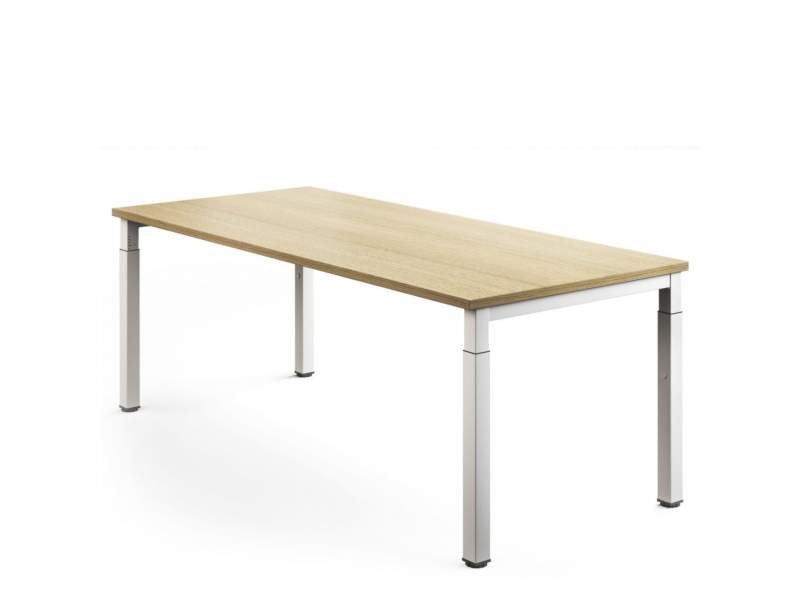 Design Schreibtisch Arbeitstisch Büro Designer Schreibtische Holz Mikomax Flexido P 
Ohne Quertraverse für mehr Beinfreiheit
rechteckig