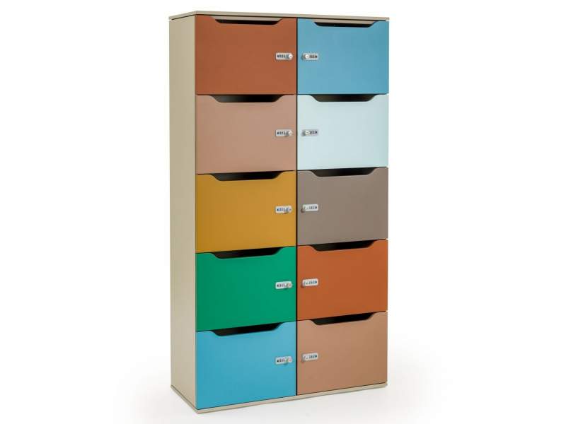 Schliessfachschränke Lockers farbig Büromöbel Be_Hold Schliessfachschrank