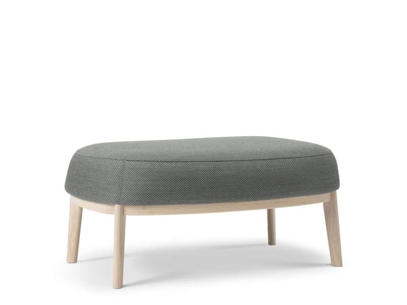 Polsterhocker Holz grau Offecct Shift Wood Ottoman