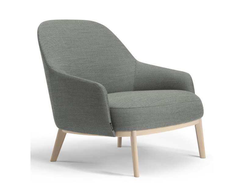 Loungesessel Holz grau Sessel Lounge Offecct Shift Wood