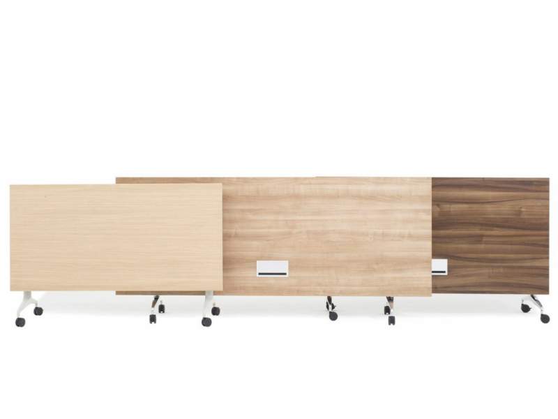 Klapptisch Büro Klapptische Holz Konferenztisch mit Rollen orangebox obvio
