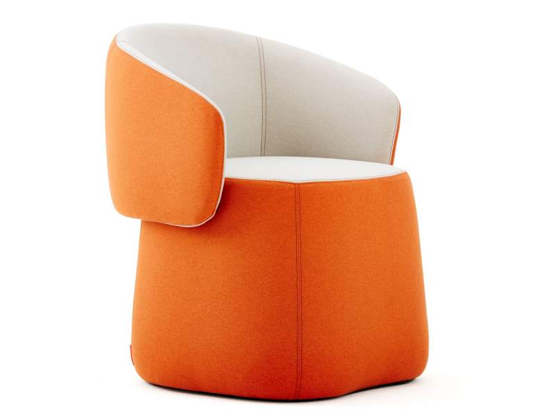 Polsterhocker orange Lounge, HAWORTH, Openest Chick