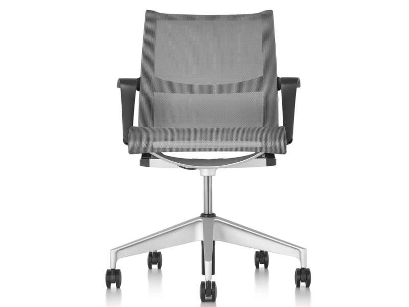 Konferenzstuhl drehbar Drehstuhl grau Bürostuhl ergonomisch Bürostühle, Herman Miller, Setu  Bürodrehstuhl