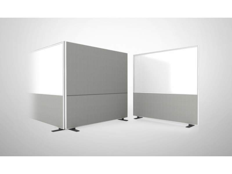Stand Whiteboard Büro Whiteboards Magnettafel o+c system - adeco, Acoustic Space Whiteboard