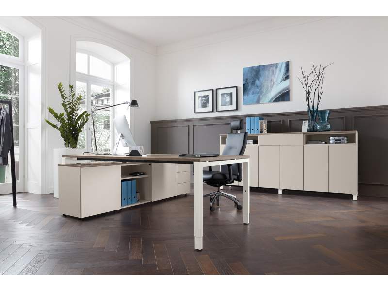 Sideboard Büro, fm Büromöbel, Clear Arbeitsplätze