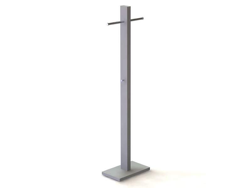 Kleiderständer Edelstahl Standgarderobe Garderobe D-Tec, Mister T