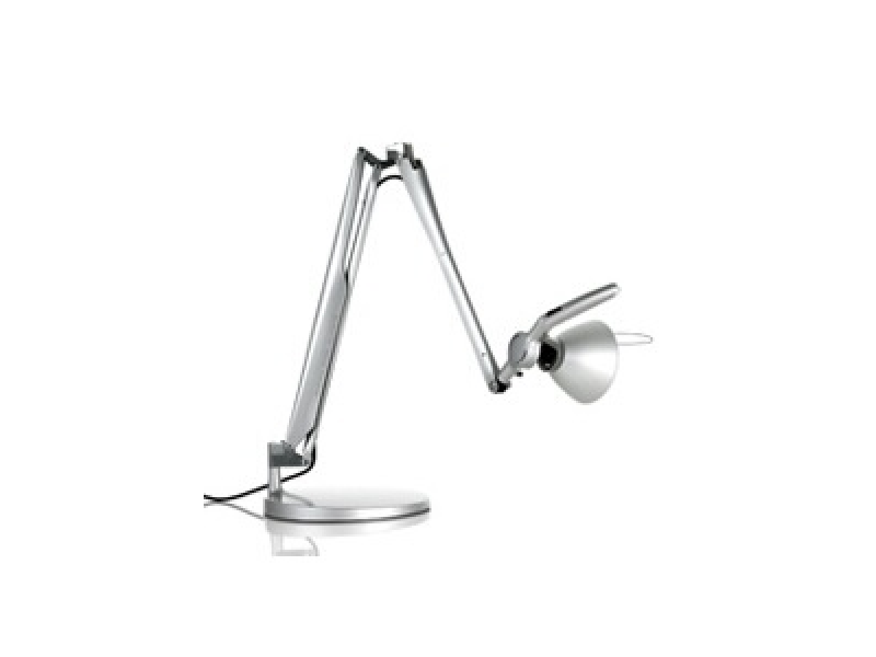 Schreibtischlampen LED Tischlampe silber Tischleuchte, Luceplan, Fortebraccio