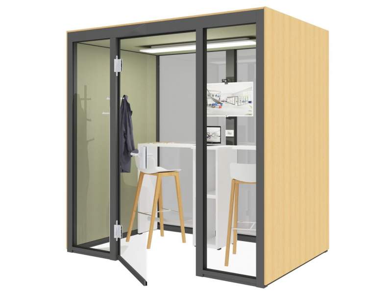 Akustik Kabine, Schallschutzkabine, Büro,  König + Neurath, QUIET.BOX Duo XL