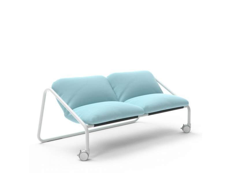 Mobiles Sofa türkis Lounge Sofa mit Rollen Sedus se:lab sofa