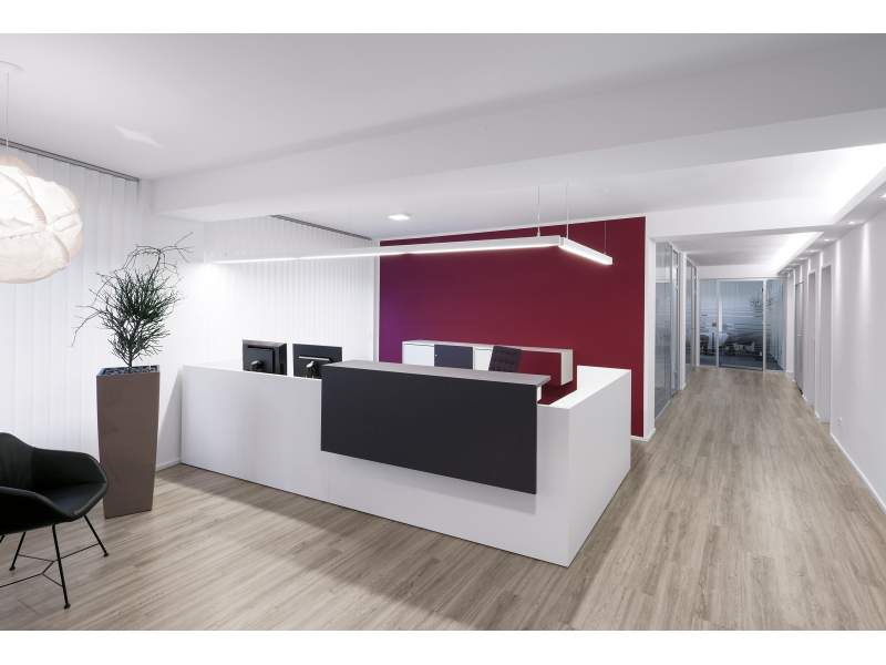 Empfangstheke Büro Theken Tresen Büro, werner works, basic C Thekensystem