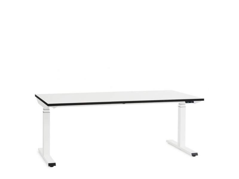 Höhenverstellbarer Schreibtisch elektrisch ergonomische Schreibtische weiss Büro Embru eQ Lift Table Lite