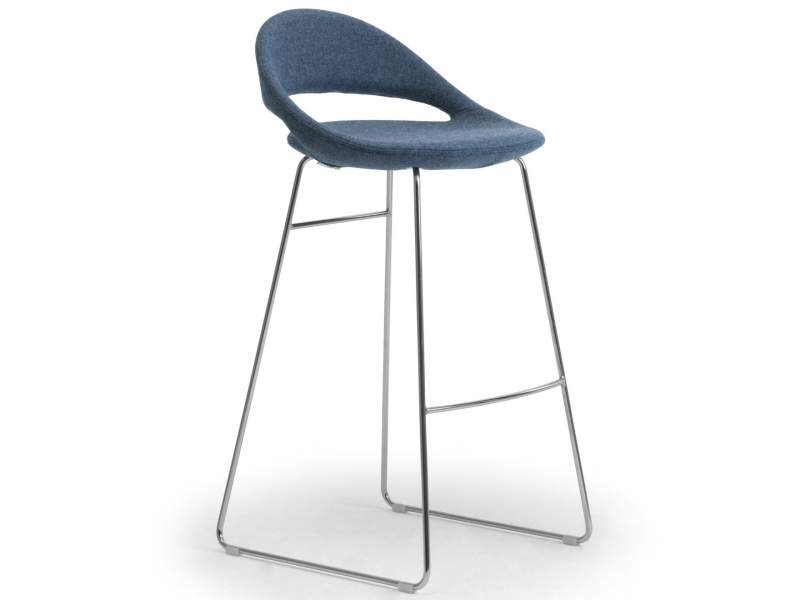 Barstuhl blau Barstühle fm Büromöbel Elan Barhocker