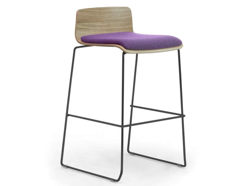 Barstuhl violett Barstühle fm Büromöbel Epsilon Barhocker