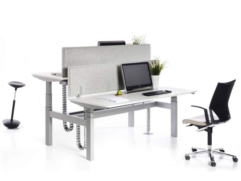 Elektrisch höhenverstellbarer Schreibtisch ergonomische Schreibtische höhenverstellbar Büromöbel, Vario, SOLO/DUO: DUO
Doppelarbeitsplatz