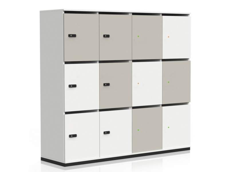 Schliessfachschrank Büro Schliessfachschränke grau Lockers Vario M3 Lockerschrank