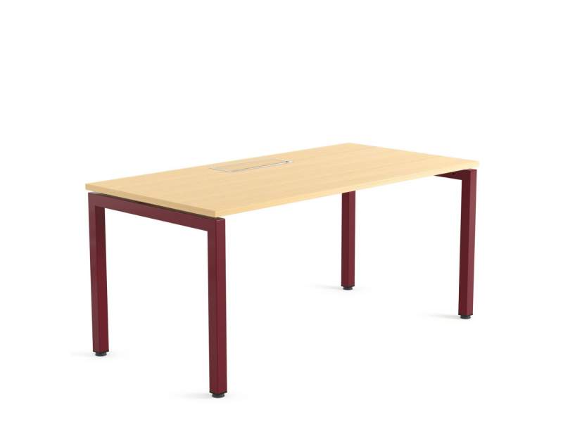 Steelcase Ottima Portico Schreibtisch mit klarer Tischplatte und filigranem Tischgestell