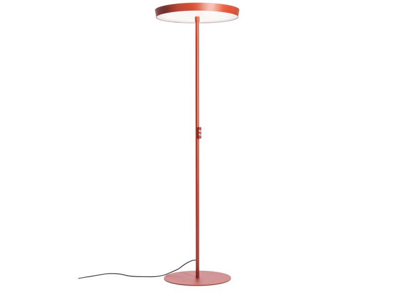 LED Stehleuchten dimmbar Stehleuchte modern Büroleuchte Stehlampe rot Schätti Leuchten CIRCULAR F 600