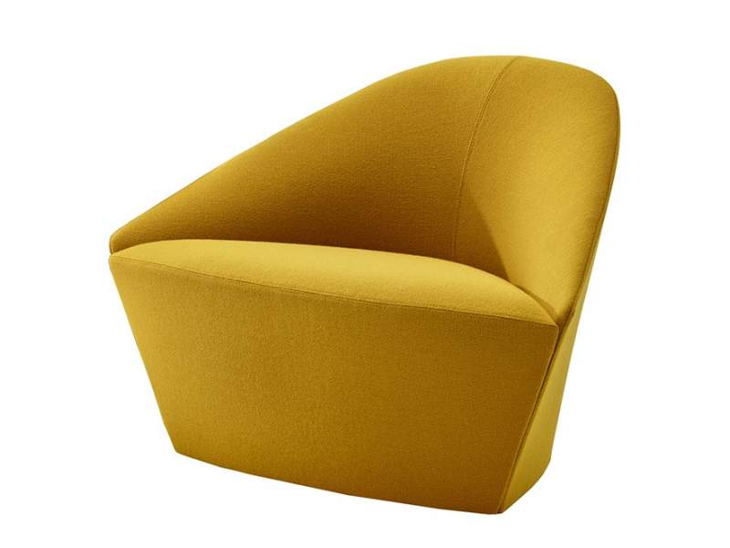 Loungesessel Clubsessel Büro exklusive Design Loungemöbel gelb, Arper, Colina M