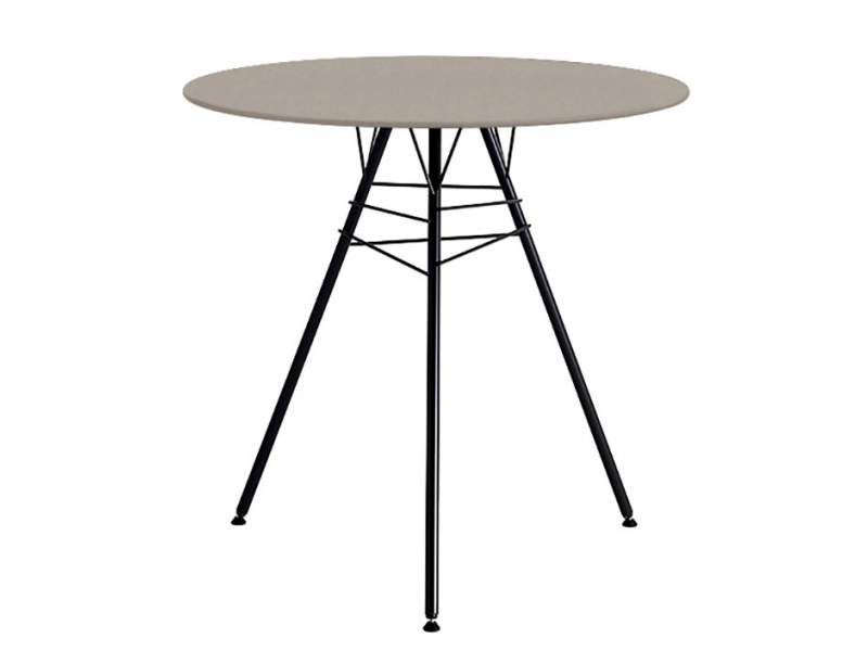 Design Beistelltisch schwarz rund Beistelltische rund , Arper, Leaf Tische