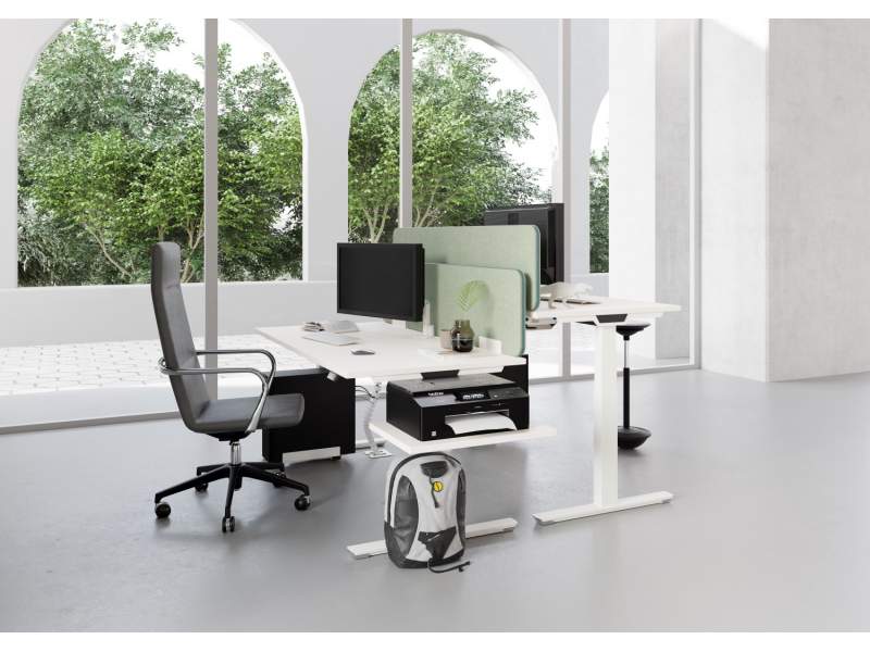 Höhenverstellbarer Schreibtisch elektrisch ergonomische Schreibtische Palmberg Crew T