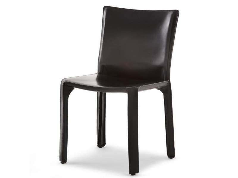 Besucherstuhl schwarz Besucherstühle Leder Konferenzstühle Konferenzstuhl, Cassina, 412 CAB