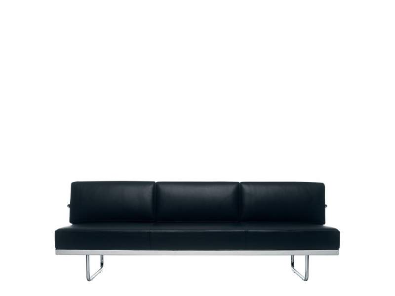 Sofa schwarz Dreisitzer Lounge Loungesofa Loungemöbel, Cassina, LC5
