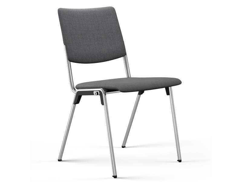 Besucherstuhl grau Besucherstühle stapelbar Konferenzstuhl Brunner hero plus