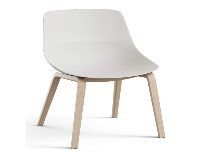 Loungesessel Holz Sessel weiss Lounge Brunner crona light lounge