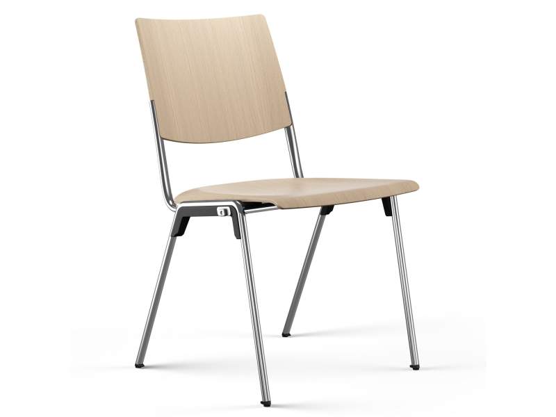 Besucherstuhl Holz Besucherstühle Holzschale Konferenzstuhl Cafeteria Stuhl Stapelstuhl  Brunner, hero plus
stapelbar